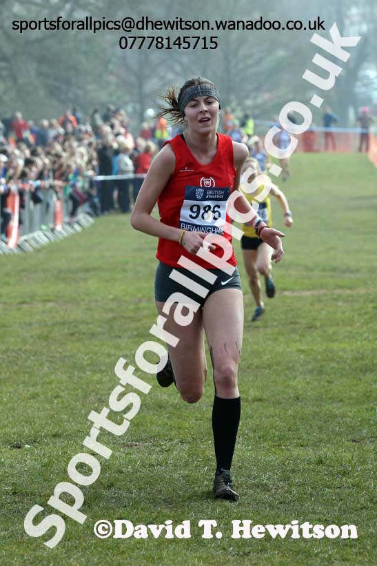 Senior womens 2016 Inter Counties Cross Country Champs. and Cross Challenge Final, Cofton Park, Birmingham. Photo: David T. Hewitson/Sports for All Pics